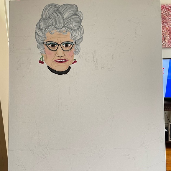 Original Art “Bingo Lady” 2022 - Picture 2 of 5